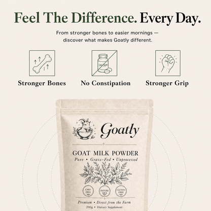 Goatly Goat Milk Powder for Strong Bones 50+