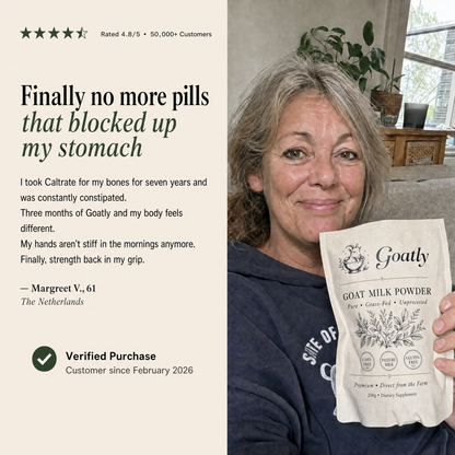 Goatly Goat Milk Powder for Strong Bones 50+